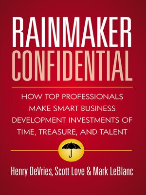 cover image of Rainmaker Confidential